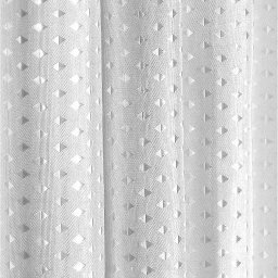 Perdea Dus Jacquard Marime 180 x 180 cm, Alb, Antialergica, Polipropilena 50%, Poliester 50%