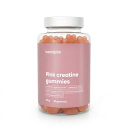 GymBeam Pink creatine gummies 60 caps.