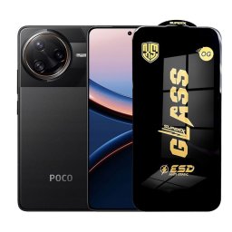 Folie de Protectie pentru Xiaomi Poco F7 Ultra, Flippy, Sticla Securizata ESD, Margini Negre, Rezistenta la Zgirieturi, Antistatica, 0.35 mm, Transparenta