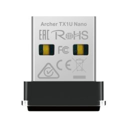 PLACA RETEA TP-LINK AX300, extern wireless 2.4 GHz, USB 2.0, port, 300 Mbps, antena interna x 1, Wi-Fi 6 "Archer TX1U Nano" (include timbru verde 0.18 lei)