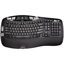LOGITECH Wave Bluetooth ergonomic keyboard - GRAPHITE - US INTL "920-012304" (timbru verde 0.8 lei)