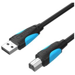 Cablu USB imprimanta Vention, 1m, USB-A 2.0 (T) la USB-B 2.0 (T), PVC, negru "VAS-A16-B100" (timbru verde 0.08 lei) -6922794717572