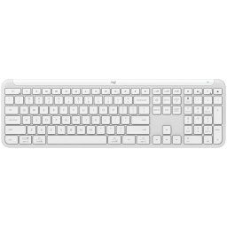 LOGITECH SIGNATURE SLIM WIRELESS KEYBOARD K950 - OFF WHITE - US INTL - 2.4GHZ/BT - INTNL-973 "920-012466" (timbru verde 0.8 lei)