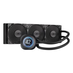 Cooler Lichid Corsair NAUTILUS 360 RS LCD, AIO 360mm, 2.1" IPS, PWM Zero RPM, Intel/ AMD, Negru "CW-9061033-WW"
