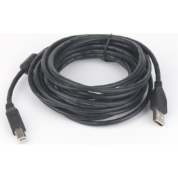 CABLU USB GEMBIRD pt. imprimanta, USB 2.0 (T) la USB 2.0 Type-B (T), 4.5m, conectori auriti, negru, "CCP-USB2-AMBM-15" (timbru verde 0.18 lei)