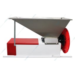 Eno 3 semiinox manual, zdrobitor desciorchinator struguri, Enoitalia, cuva inox, carcasa tabla smaltuita, cuva cu valturi, productivitate 300-500 kg/h, productie Italia