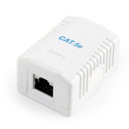 PRIZA RJ-45 cu 1 iesire, GEMBIRD pt. cablu FTP, Cat5e, conector Krone (LSA) la RJ-45 (M), ecranat, plastic, 1 buc., "NCAC-1F5E-01"