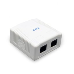 PRIZA RJ-45 aplicabila cu 2 iesiri GEMBIRD pt. cablu UTP, Cat6, Krone (LSA) x 2 | RJ-45 (M) x 2, plastic, 1 buc, "NCAC-2U6-01"