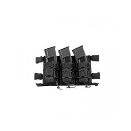 Cartusiera Viper atasabila cu scai sau catarame trident, 6 buzunare, 36 x 18 x 8 cm, negru