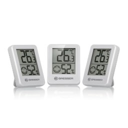 Set 3 statii meteo Bresser 7000010GYE000, termometru, higrometru
