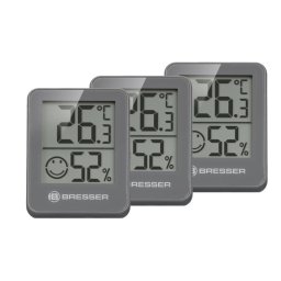 Set 3 statii meteo Bresser Hygro 7000010QT5000, gri