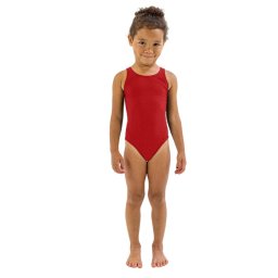 Finis - Costum de baie intreg Fete Bladeback - rosu inchis solid