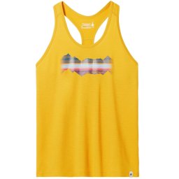 Smartwool - maiou sport femei Mountain Horizon Graphic W Tank - galben miere