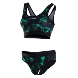 Orca - Costum de baie doua piese pentru Femei Bra & Bikini - print negru verde