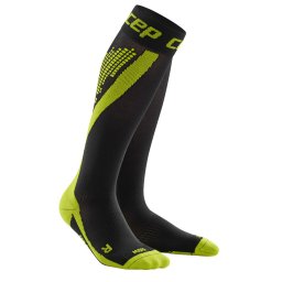 CEP Sosete de compresie Nighttech W negru-verde