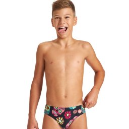 Arena - costum inot baieti - slip - Crazy Skulls Carnival Jr - Black Multi