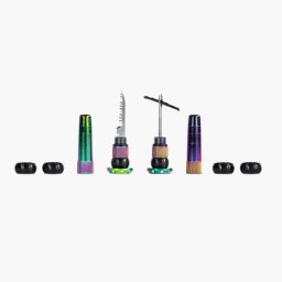 Muc-Off - Kit reparatie fisura anvelopa bicicleta Stealth Tubeless Puncture Plug - albastru verde irizat