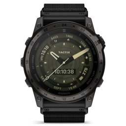 Garmin - Tactix 7 AMOLED Sapphire ceas multisport cu GPS - ramă neagră Titanium DLC și curea din silicon neagră + nailon