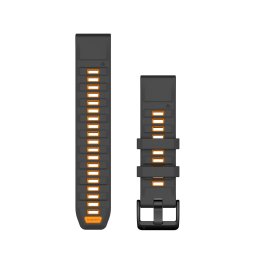 Garmin curea silicon QuickFit 22 - portocaliu Graphite Spark orange Silicone