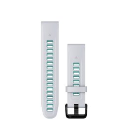 Garmin QuickFit 20 - curea silicon - alb Whitestone albastru Aqua