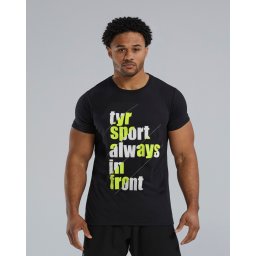 TYR - tricou casual - Graphic Tee - negru I lime
