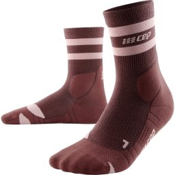 CEP - sosete compresie medii - hiking 80`s mid cut socks W - brown rose
