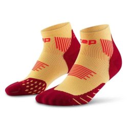 CEP - sosete compresie sub glezna - run socks low cut 5.0 - marigold burgundy
