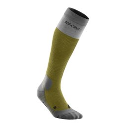 CEP - sosete compresie medii - hiking light merino socks W - olive grey