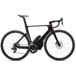 Orbea ORCA AERO M31eLTD PWR Wine Red Carbon View - Carbon Raw - bicicletă șosea racing aero