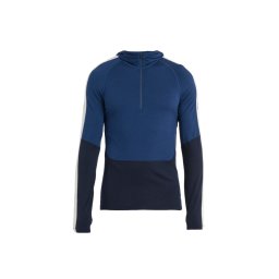 BLUZA BARBATI M MERINO 200 SONEBULA LS HALF ZIP HOOD MID NVY/ROYAL NVY/SNOW/CB