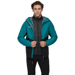 Jacheta Barbati MammutAlto Light 3 In 1 Hs Hooded Deep Teal-Black