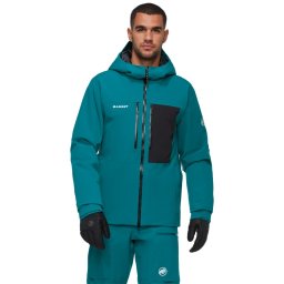 Jacheta Barbati Mammut Stoney Hs Thermo Hooded Deep Teal-Black