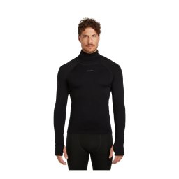 Bluza Barbati Icebreaker 300 Merinofine Polar LS Roll Neck Black