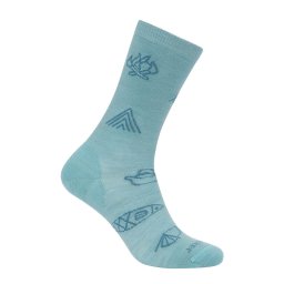 Sosete Femei W Mer Lifestyle-Ultralight Crew Camp Ess Hydro-Topaz