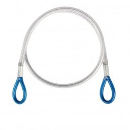 Lonjă de ancorare din oțel cu protecție Singing Rock Steel Lanyard I 100, 130, 180cm