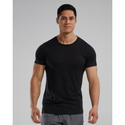 Tricou tehnic TYR Unisex Lightweight Ultrasoft Tech - negru confortabil