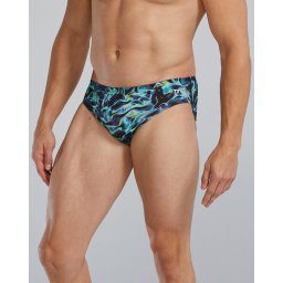 Slip înot bărbați TYR Energia - Durafast Elite albastru-verde rezistent clor 300h+