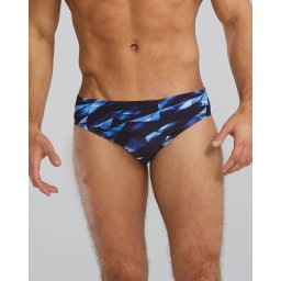 Slip înot bărbați TYR Triadic Durafast Elite Brief - albastru rezistent clor 300h+