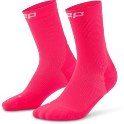 CEP - sosete compresie peste glezna - run socks mid cut 5.0 W - pink