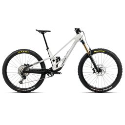 Orbea RALLON 450 E10 (2026) - bicicletă MTB Enduro full suspension - White Chich Diamond Black (Gloss) - Lungime chainstay 450 mm