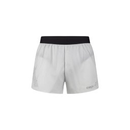 Pantaloni scurți alergare CEP Pro Run Ultralight Loose Fit - gri deschis ultraușori, ventilație laser