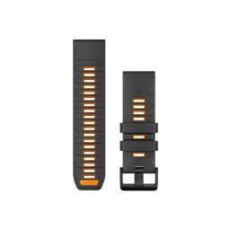 Curea Ceas Garmin Silicon Quickfit 26Mm Graphite/Spark Orange 010-13393-05