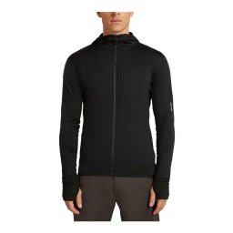 Jacheta Barbati Icebreaker 300 Rf Descend LS Zip Hoodie Black