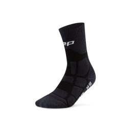 Șosete compresie hiking CEP Hiking Max Cushion 2.0 - negre amortizare maximă