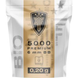 Bile airsoft Elite Force Premium Bio, BB 6 mm, 0.20 g, plastic, albe, 5000 bile