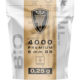 Bile airsoft Elite Force Premium Bio, BB 6 mm, 0.25 g, plastic, albe, 4000 bile