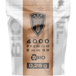 Bile airsoft Elite Force Premium Bio, BB 6 mm, 0.28 g, plastic, albe, 4000 bile