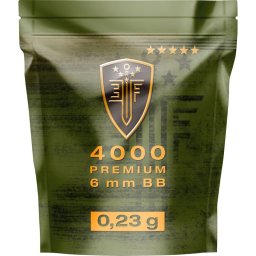 Bile airsoft Elite Force Premium, BB 6 mm, 0.23 g, plastic, albe, 4000 bile