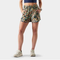 Pantaloni scurți sport Smartwool Active Lined 3" - Multi Floral Party cu căptușeală Merino