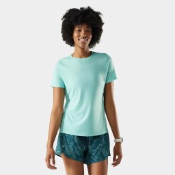 Tricou Merino sport Smartwool Active Mesh - albastru Pacific femei